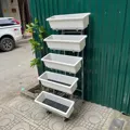 Kệ trồng cây ban công 5 tầng có bánh xe - Ảnh 2