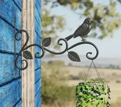 Móc Treo Hoa Sắt Nghệ Thuật Hình Cành Hồng Leo Chim Vành Khuyên