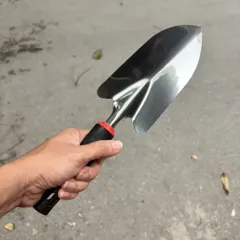 Xẻng Làm Vườn, Bay Làm Vườn Bằng Thép Không Gỉ Cán Bọc Cao Su Chắc Chắn