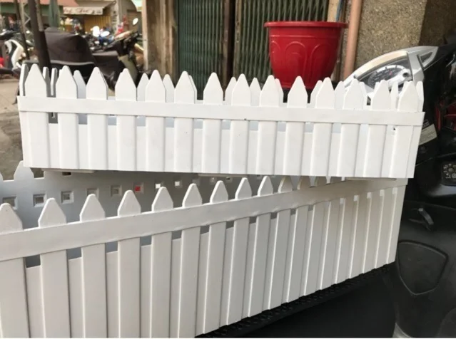 mẫu hàng rào nhựa